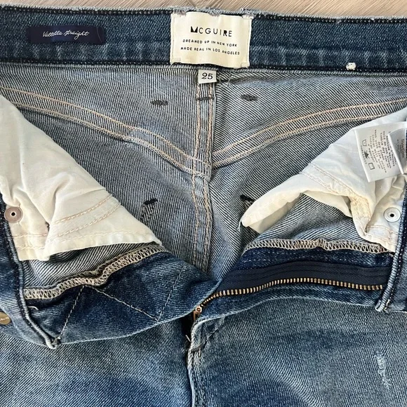 McGuire Valletta Straight Denim Jeans- size 25 - Picture 2 of 6